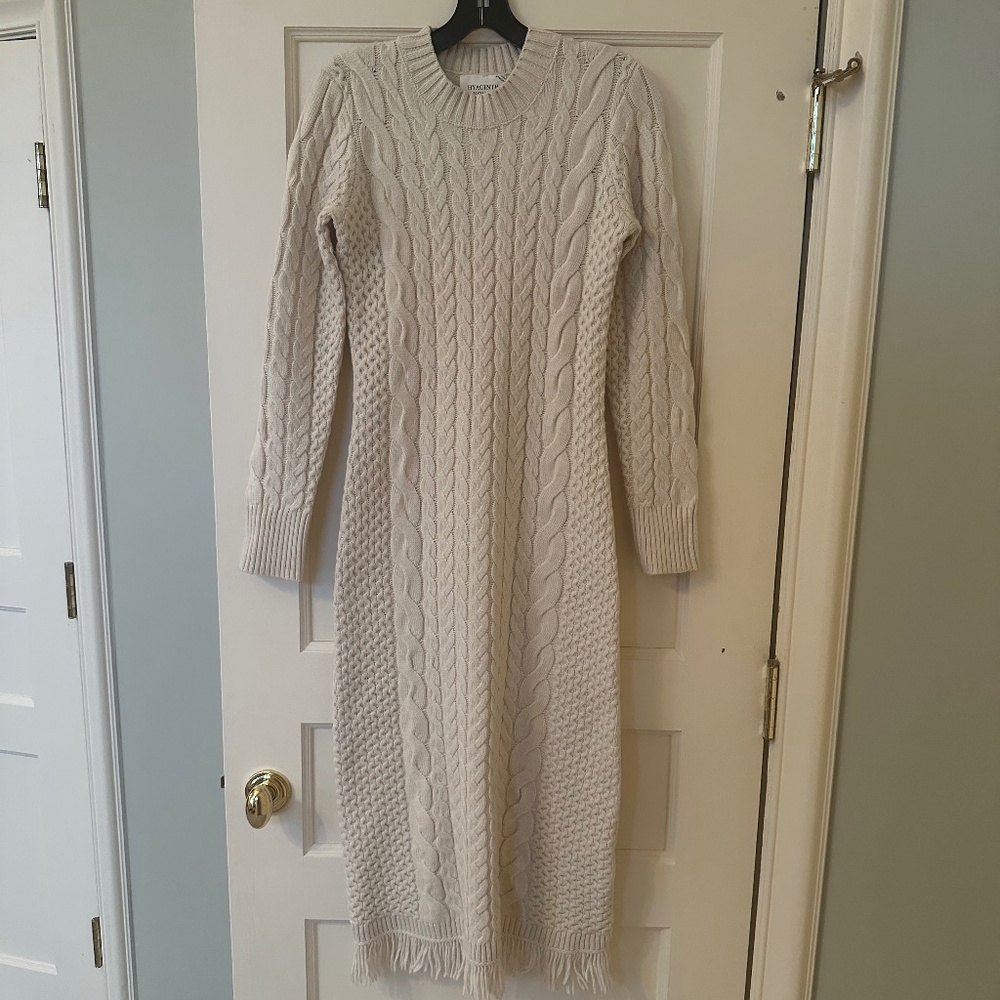 Tuckernuck - Never Worn - Cream Freya Fringe Dress - Size Small
